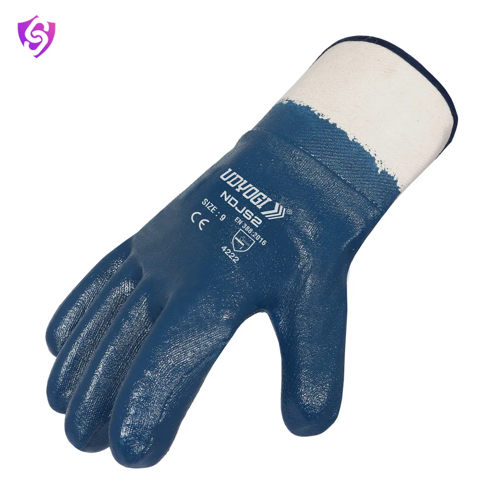 Udyogi NDJS2-Glossy Nitrile Coated Gloves