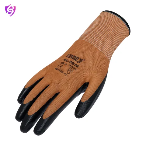 Udyogi NNC 1310 BRB-Glossy Nitrile Coated Gloves