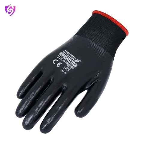 Udyogi U-Grip-Glossy Nitrile Coated Gloves