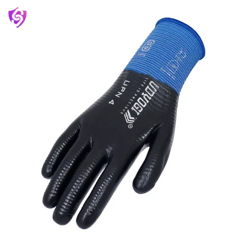 Udyogi UPN4-Glossy Nitrile Coated Gloves